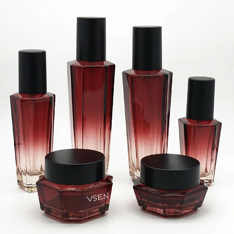 开云化妆品新款红色套装瓶子 120ml乳液按压瓶(图10)