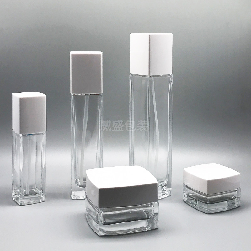 方形开云官方官网登录入口 面霜瓶子黑色玻璃瓶现货(图8)